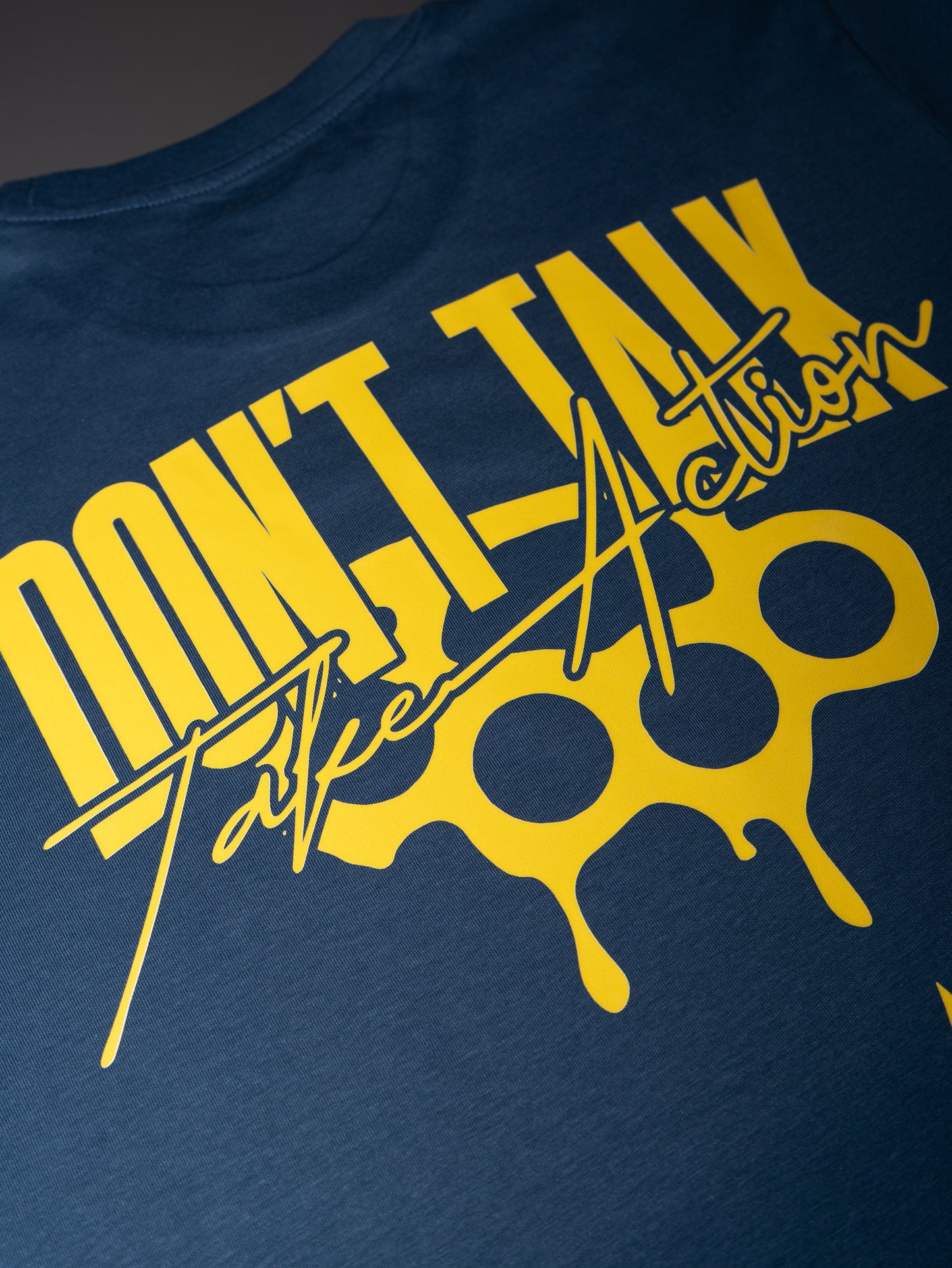 CAMISETA "DON'T TALK" AZUL