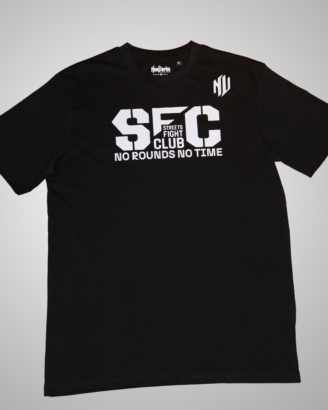 CAMISETA "NO ROUNDS NO TIME" NEGRA