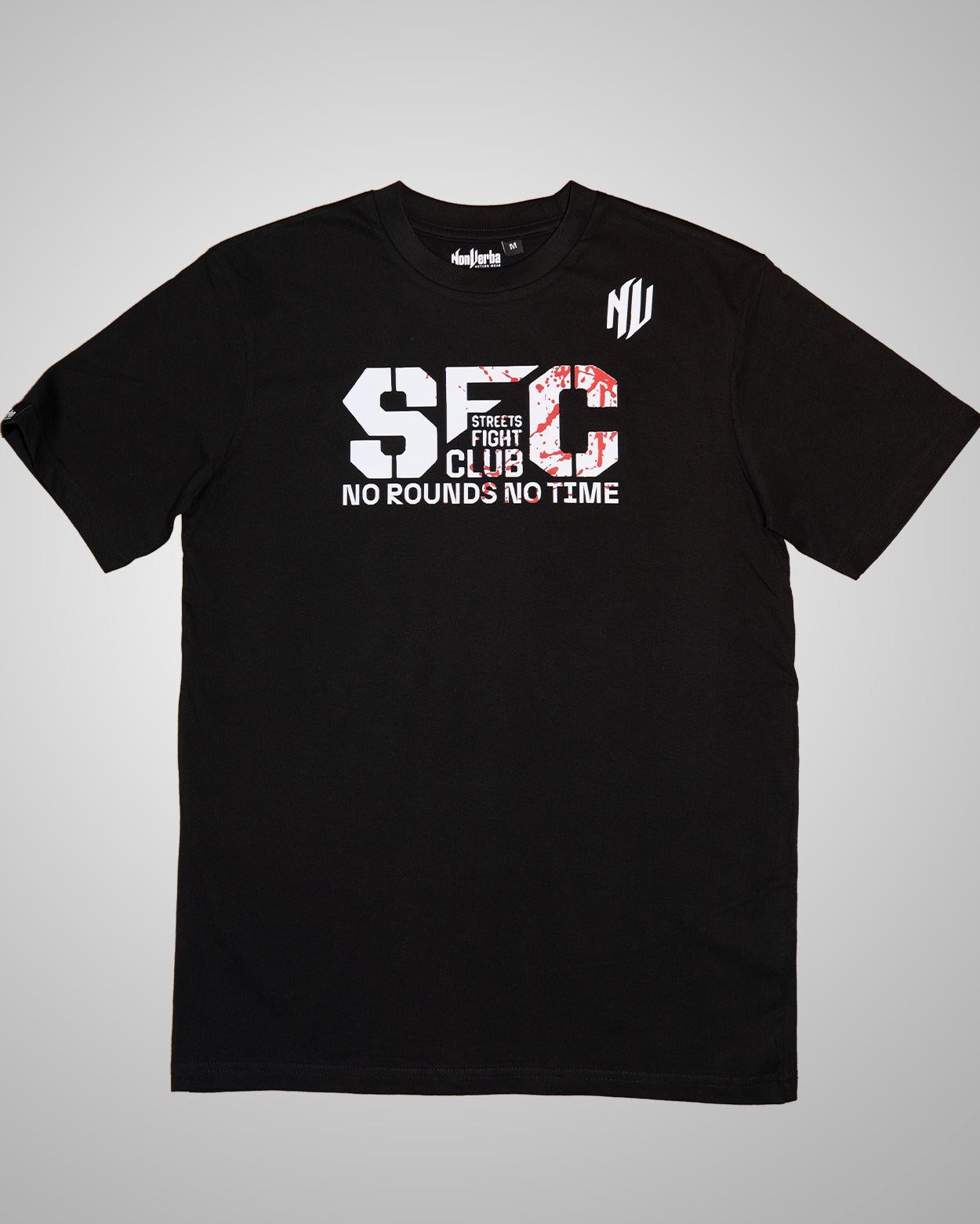 CAMISETA "NO ROUNDS NO TIME" BLOOD/NEGRA