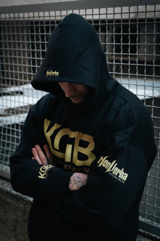 SUDADERA "NV x KGB" NEGRA