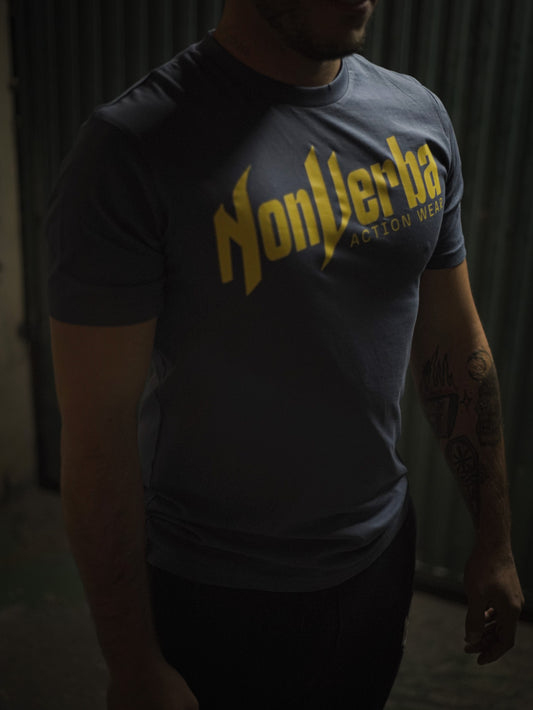 CAMISETA "DON'T TALK" AZUL