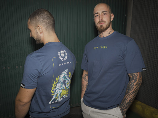 CAMISETA "GLADIATOR" AZUL