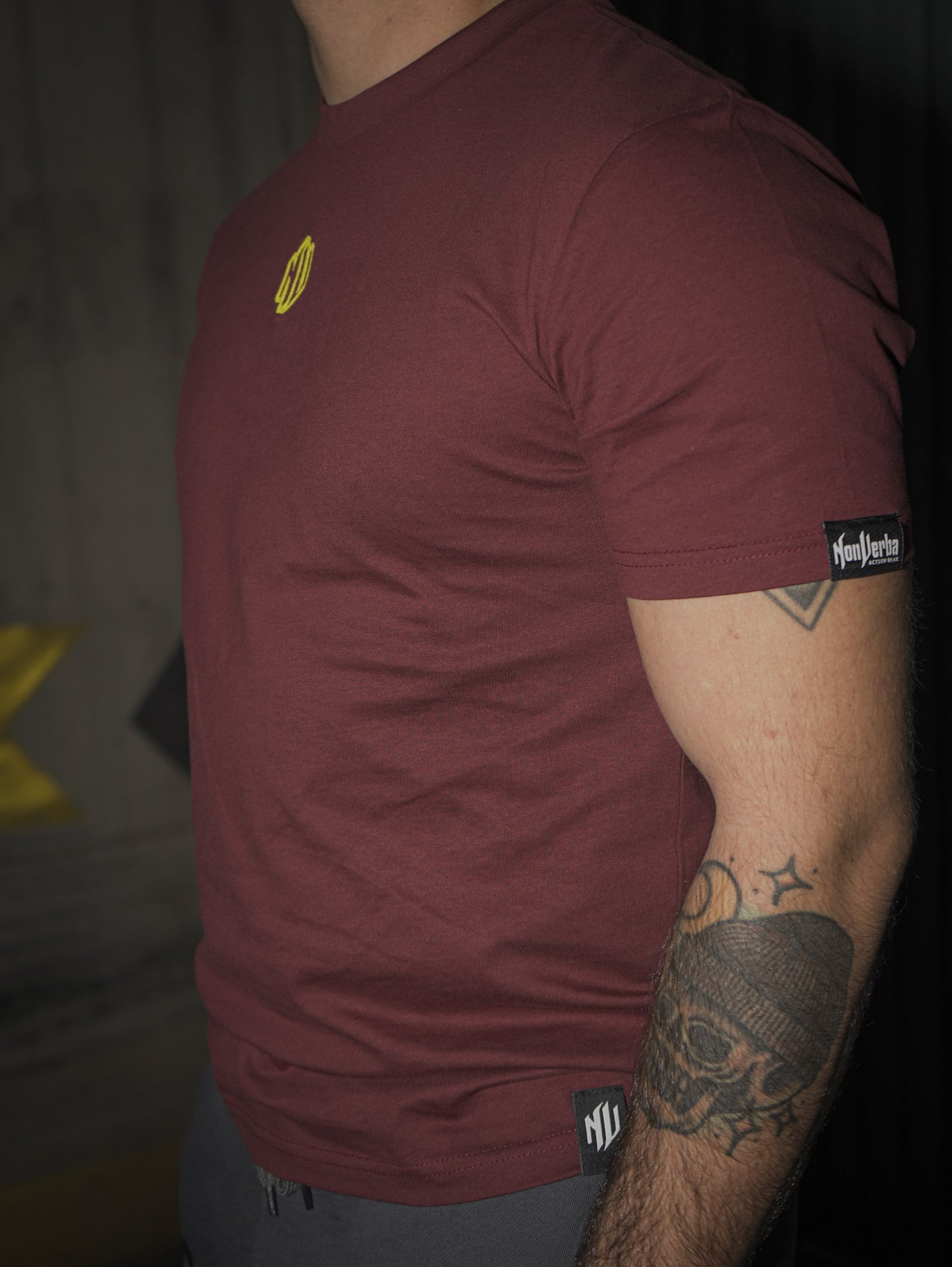 CAMISETA "BLOODY" GRANATE