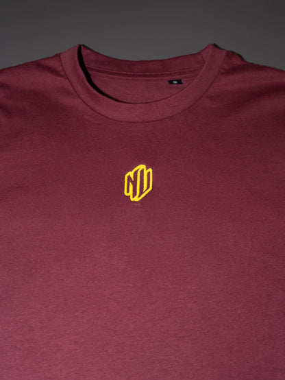 CAMISETA "BLOODY" GRANATE + CAMISETA "BALACLAVA" BLANCA/AZUL