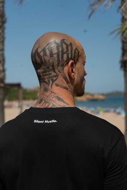 CAMISETA "SILENT HUSTLE" NEGRA