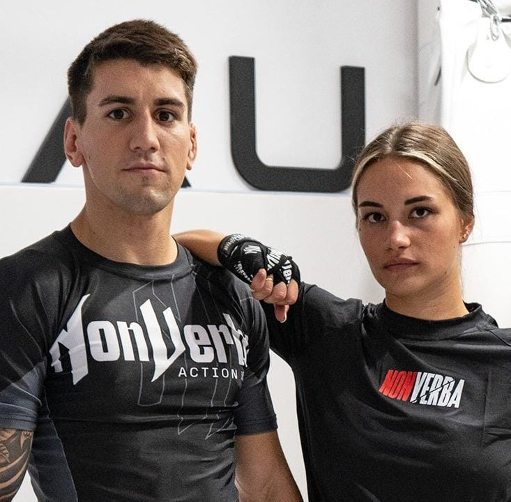 Ezequiel Ortiz, peleador de MMA y Tania Álvarez, boxeadora profesional y tricampeona de europa