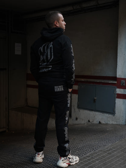 SUDADERA "STILLNESS" NEGRA