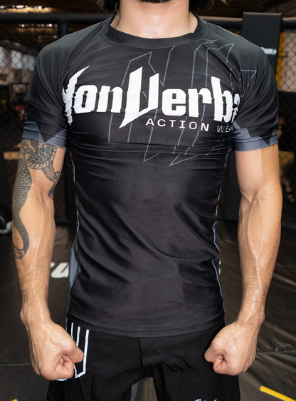 RASHGUARD "FIRST LINE" NEGRO/GRIS